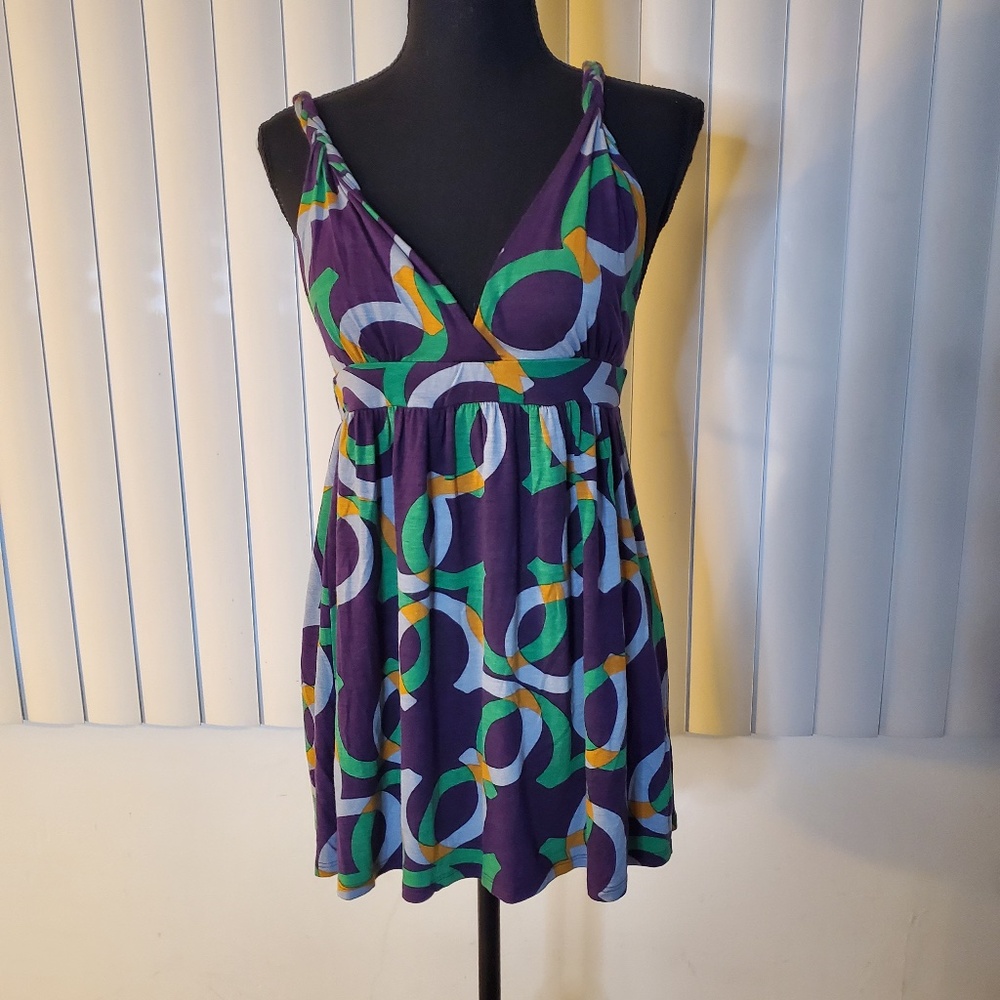 NWOT Vibrant Sleeveless Mini Dress